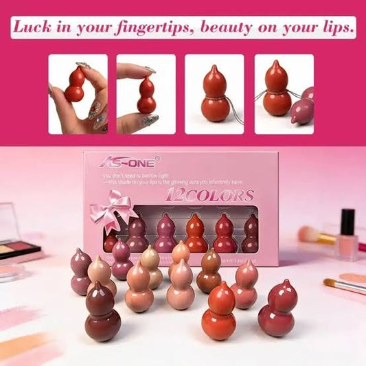 Mini Lipstick Set – Lucky Gourd Shape, Cute Compact Lip Color Collection