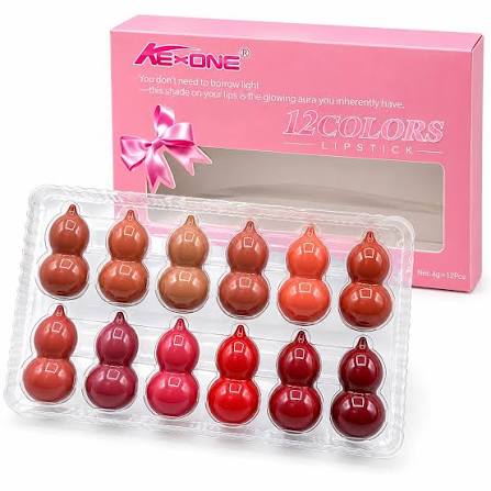Mini Lipstick Set – Lucky Gourd Shape, Cute Compact Lip Color Collection